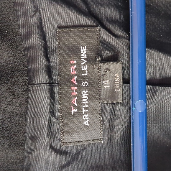 Tahari suit dress, black, 14 - Picture 3 of 13